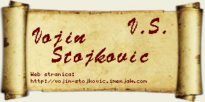 Vojin Stojković vizit kartica